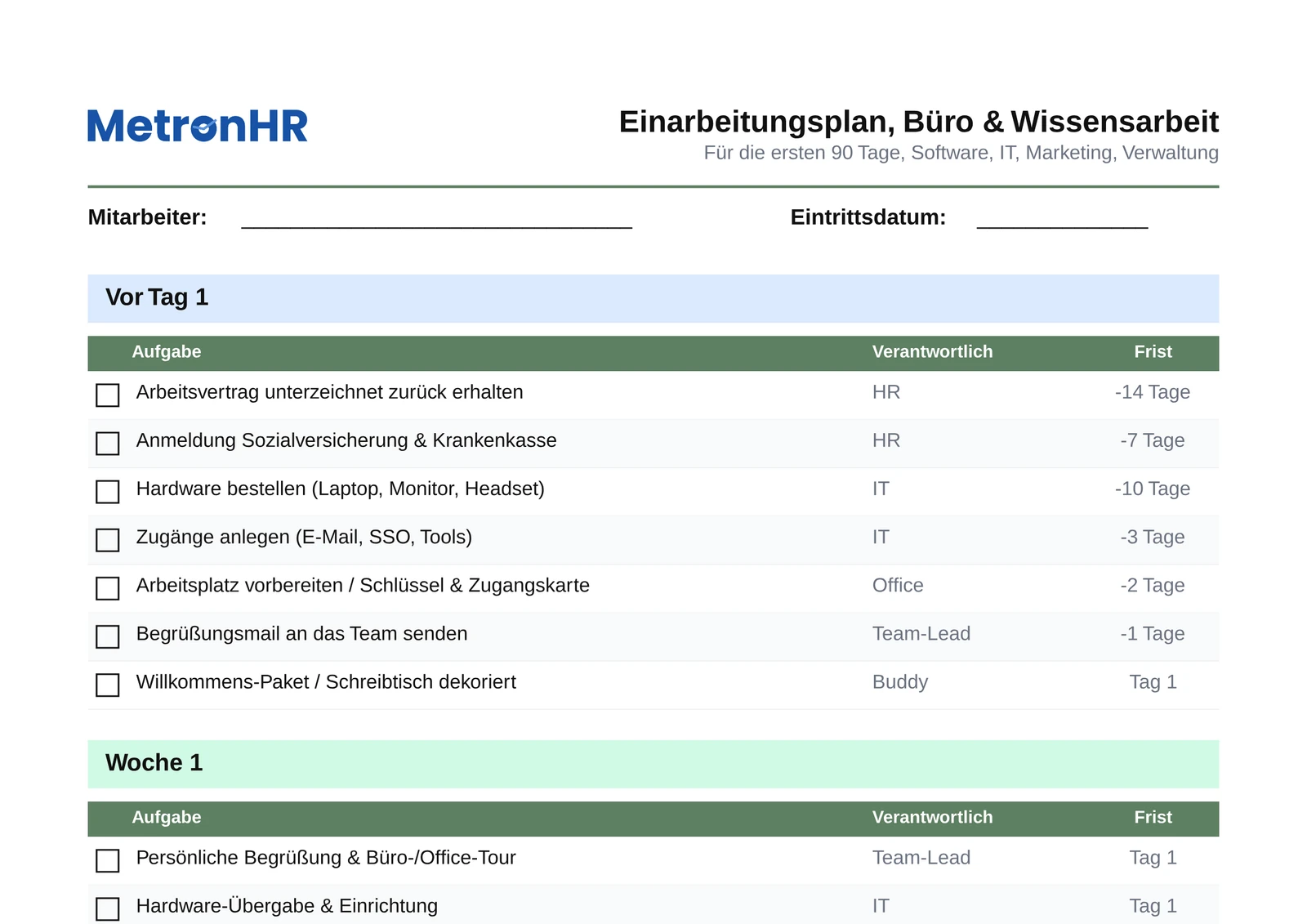 Preview: Onboarding plan for office & knowledge work